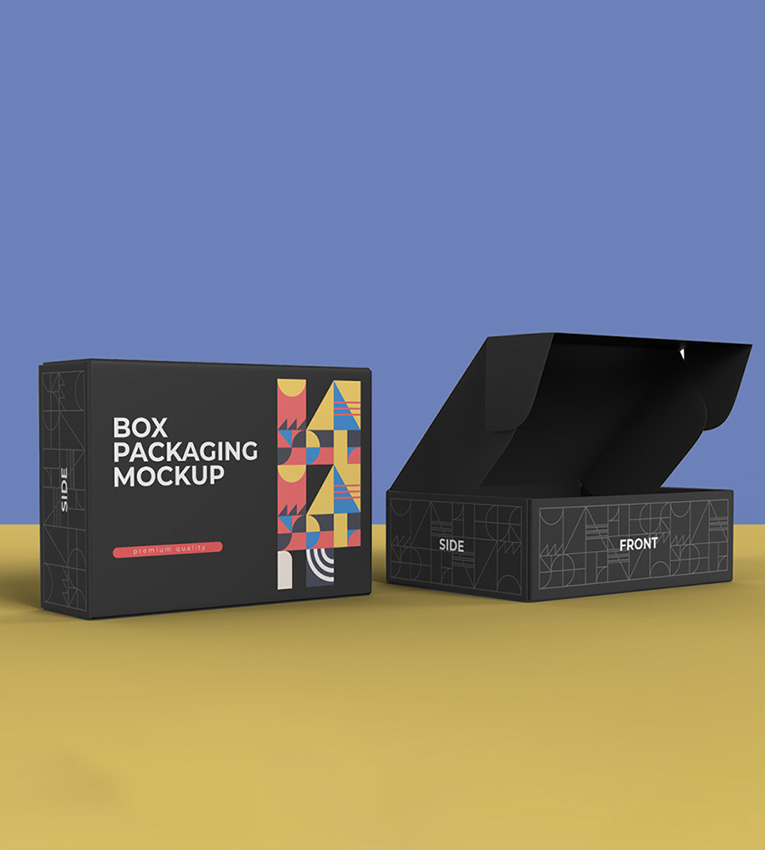 Black Shipping Boxes